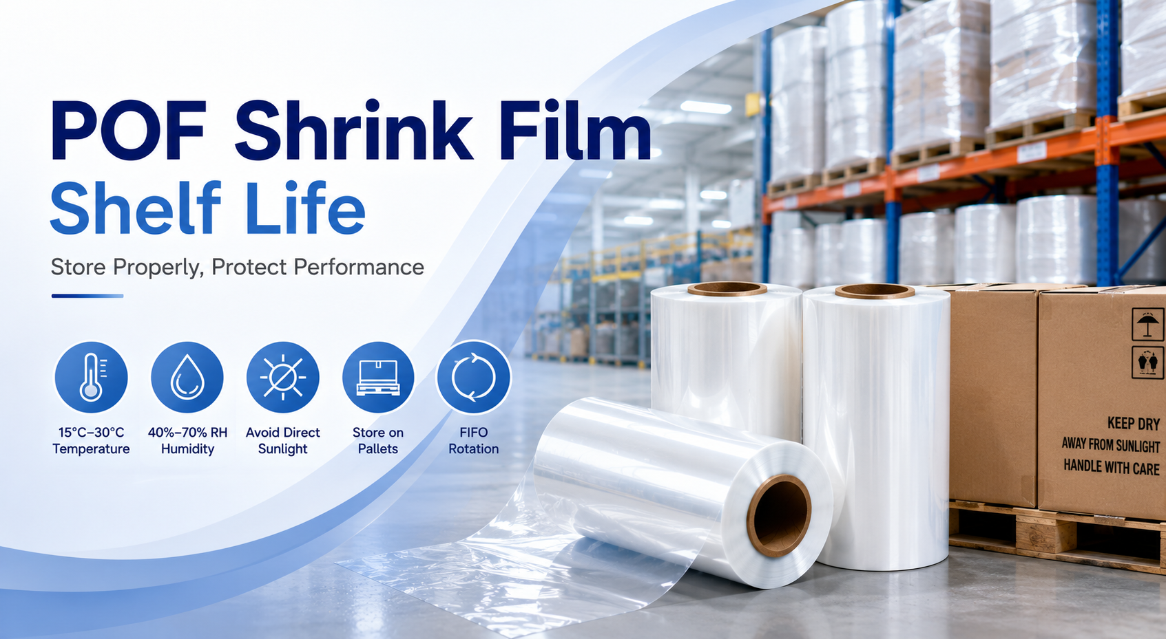 POF Shrink Film Shelf Life: How to Store Shrink Film Properly